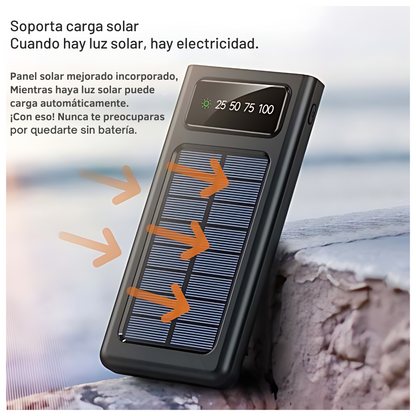 Cargador Solar Portátil Solar 4 en 1