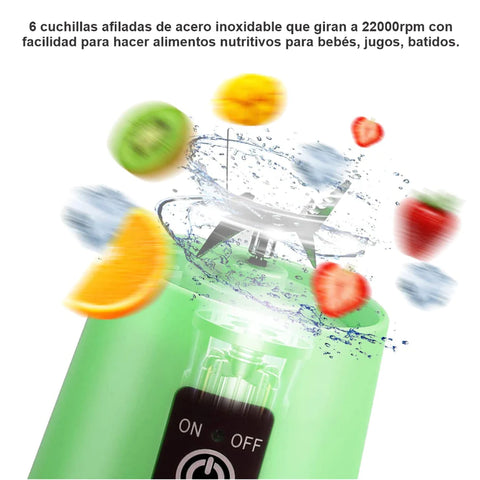 Mini Licuadora USB Portátil – Salud y Frescura Siempre Contigo