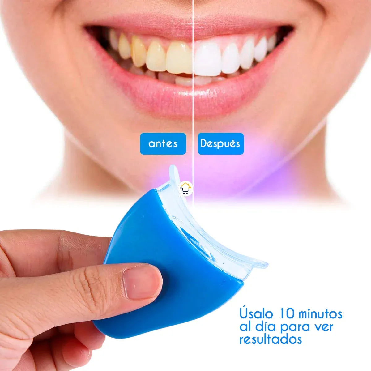 🦷 Blanqueador Dental WhiteLight – Tecnología LED para una Sonrisa Radiante
