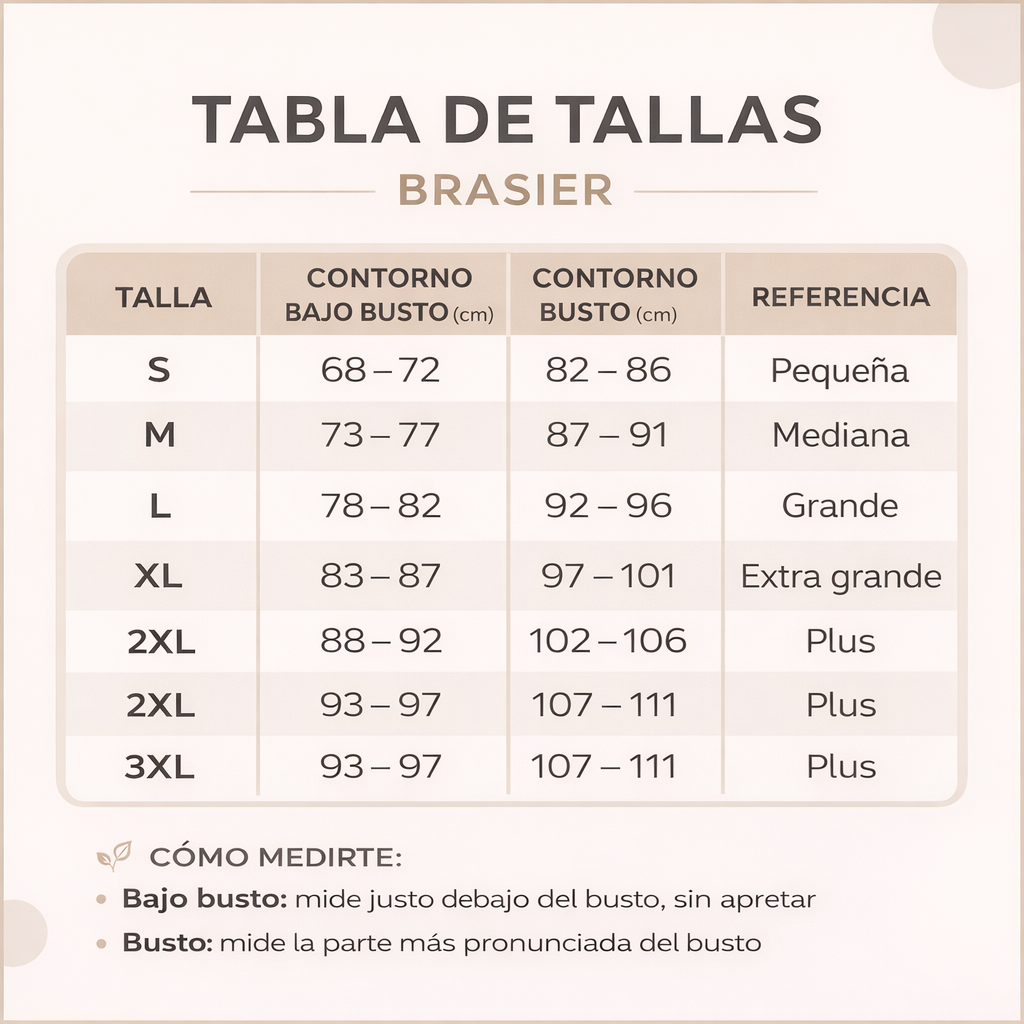BRAZIER CORRECTOR LEVANTA BUBYS