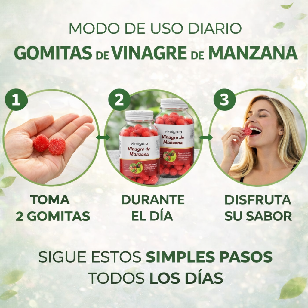 Gomitas de vinagre de manzana que se adaptan a tu rutina