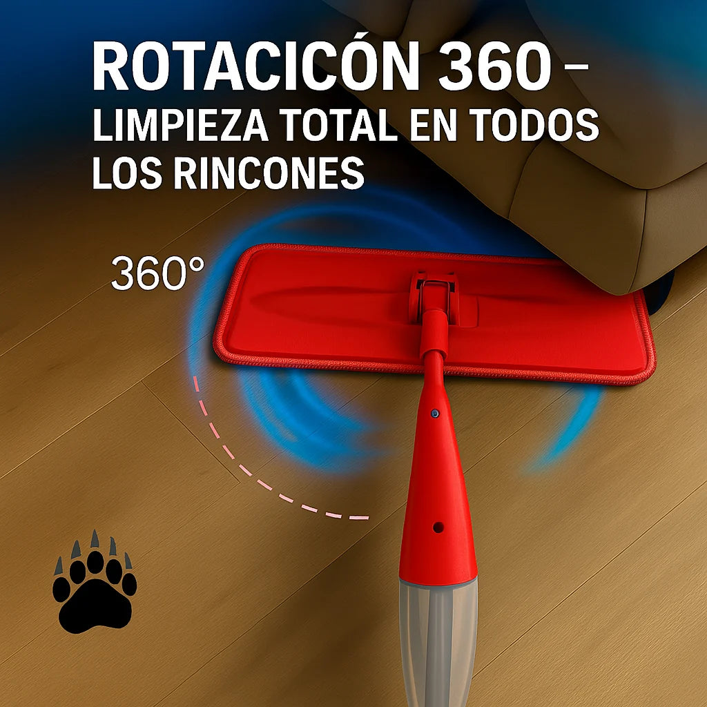 Trapeador con Rociador – Limpie su Casa Rápido y Sin Mojarse las Manos