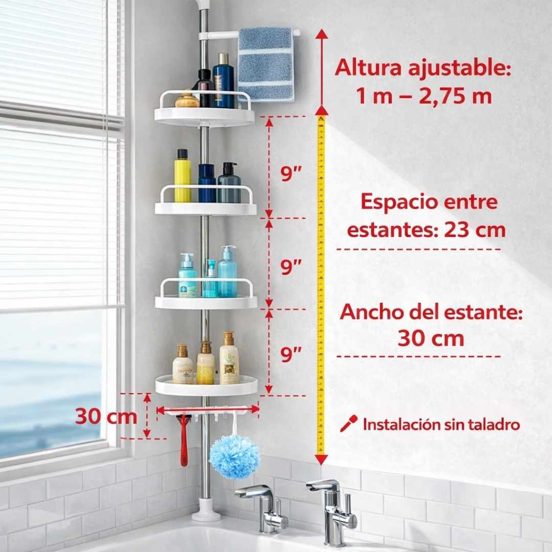 Organizador Esquinero para Ducha