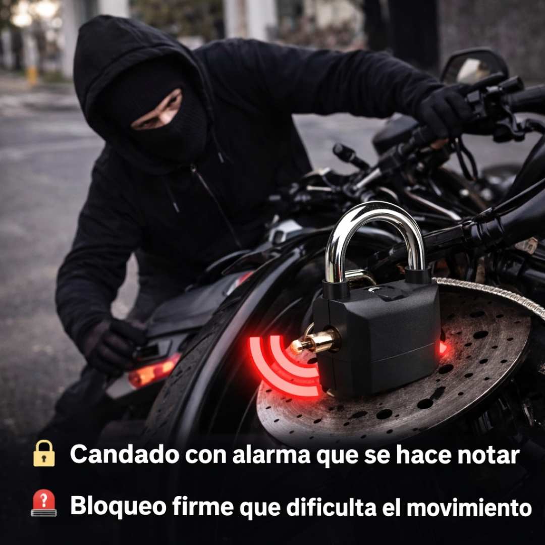 CANDADO CON ALARMA