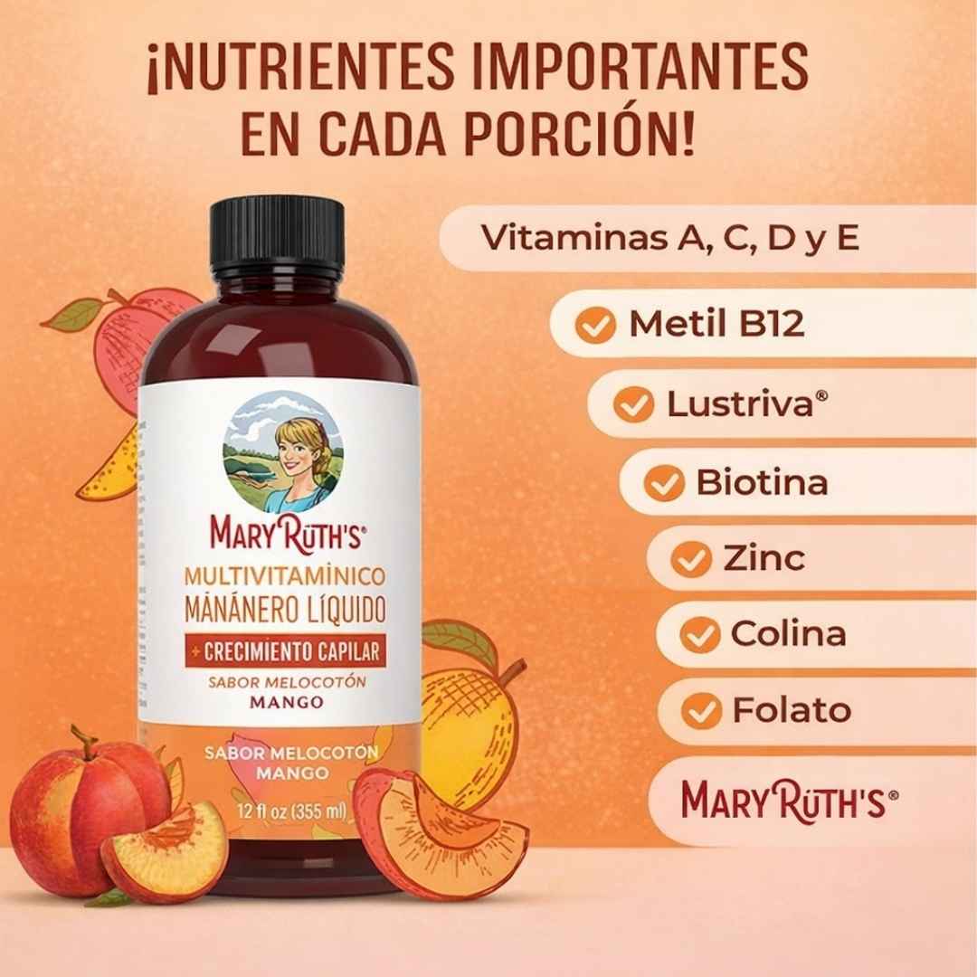 Multivitamínico Líquido Premium – Nutrición Completa para Tu Energía, Cabello y Bienestar Diario