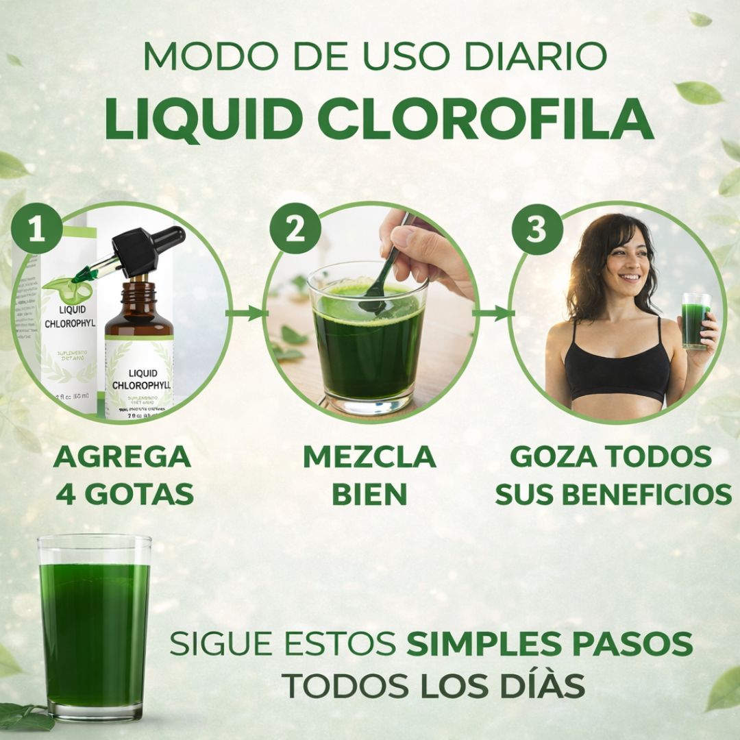 Clorofila Líquida Natural – Un hábito simple para tu día a día