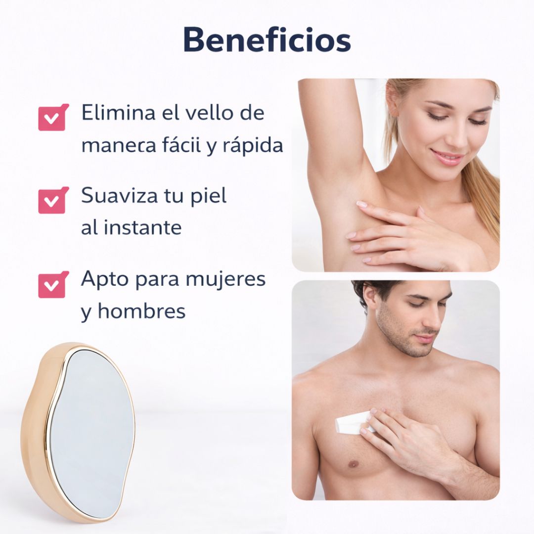 Depiladora de Cristal – Piel más suave en minutos, sin complicaciones