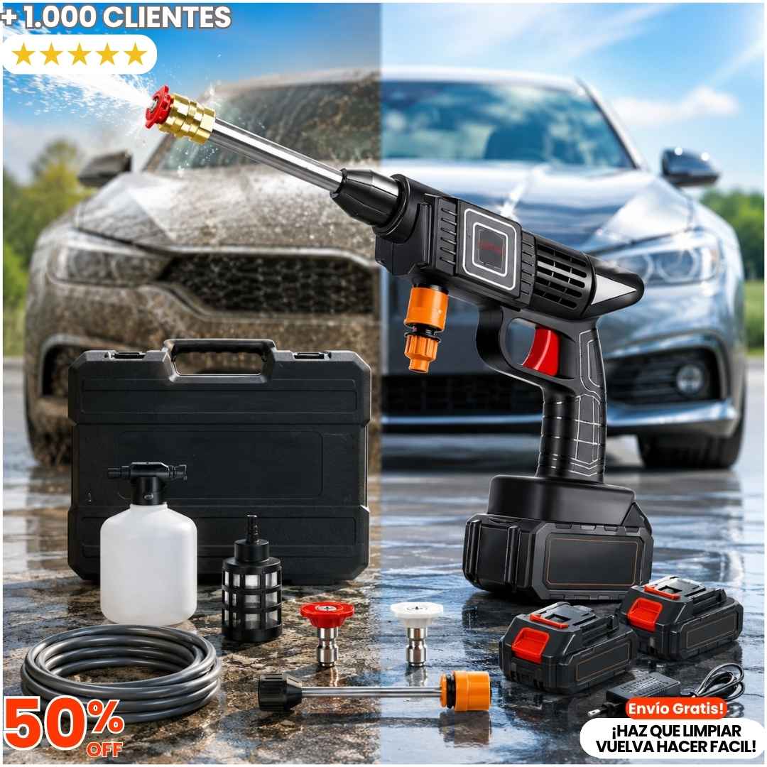 Hidrolavadora Portátil - Kit Completo Lava donde quieras