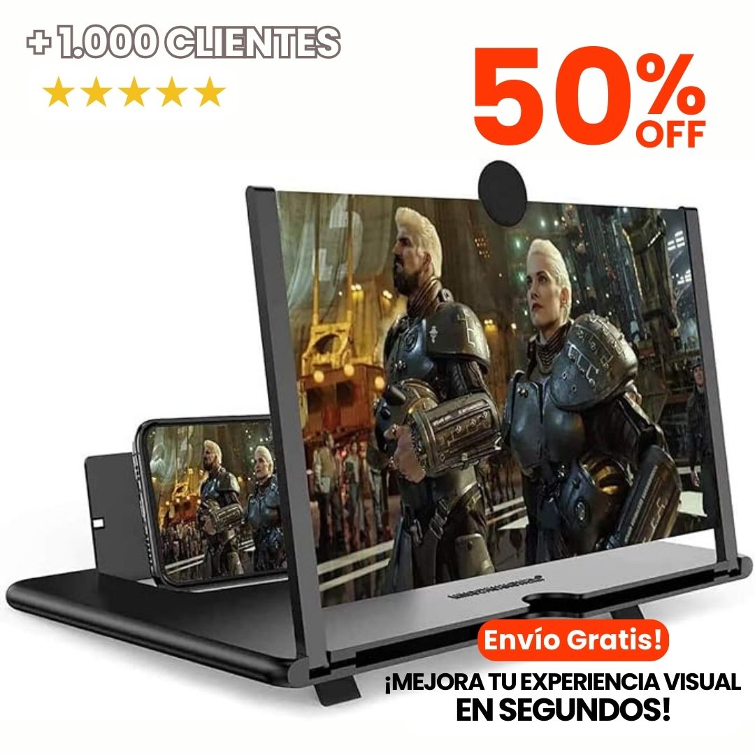 Amplificador de pantalla 3D HD para películas, videos y juegos.