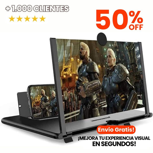 Amplificador de pantalla 3D HD para películas, videos y juegos.