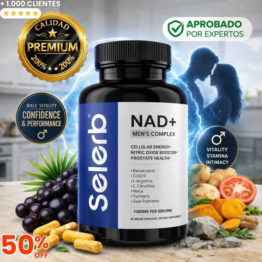 Selerb NAD For Men Pro: El Impulso de Vitalidad y Enfoque que tu Rutina Necesita