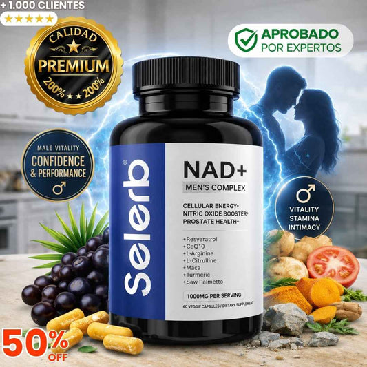 Selerb NAD For Men Pro: El Impulso de Vitalidad y Enfoque que tu Rutina Necesita
