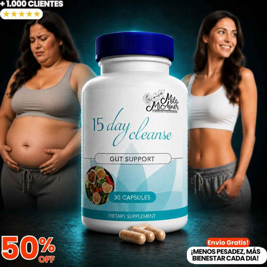 15-Day Cleanse: Desinflama tu abdomen y recupera tu energía en tiempo récord.