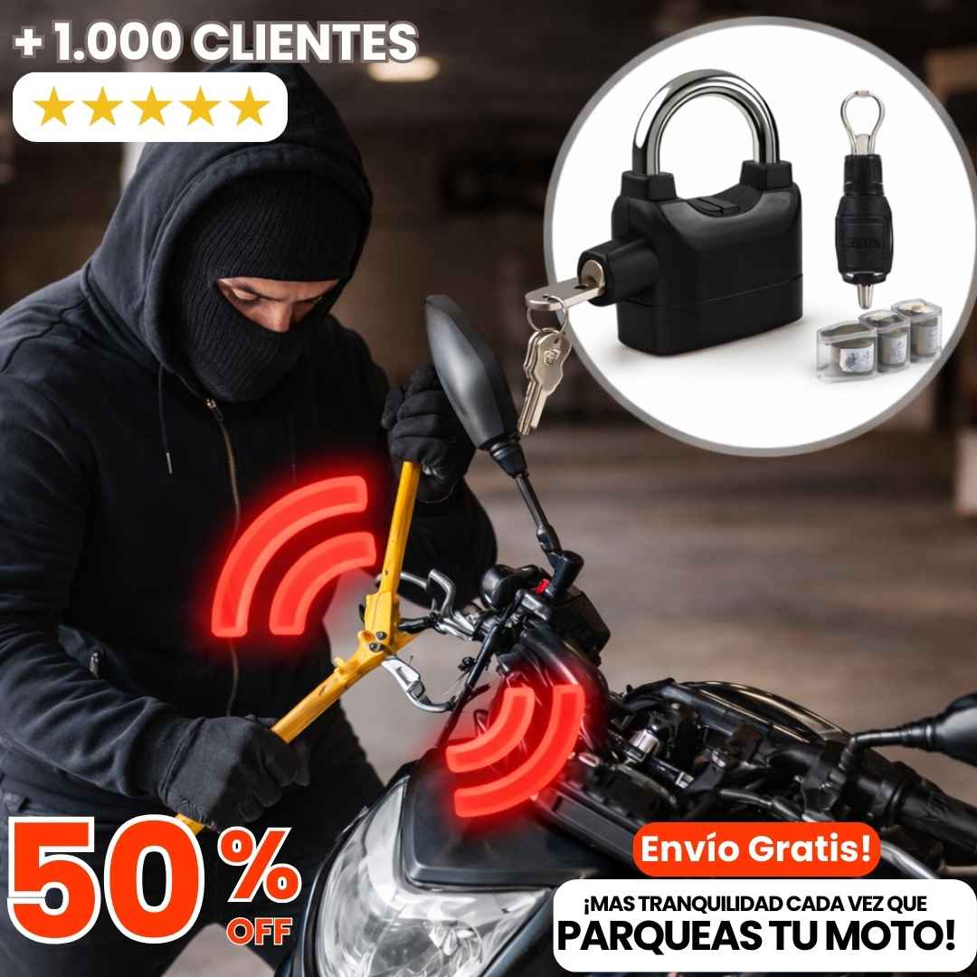 CANDADO CON ALARMA
