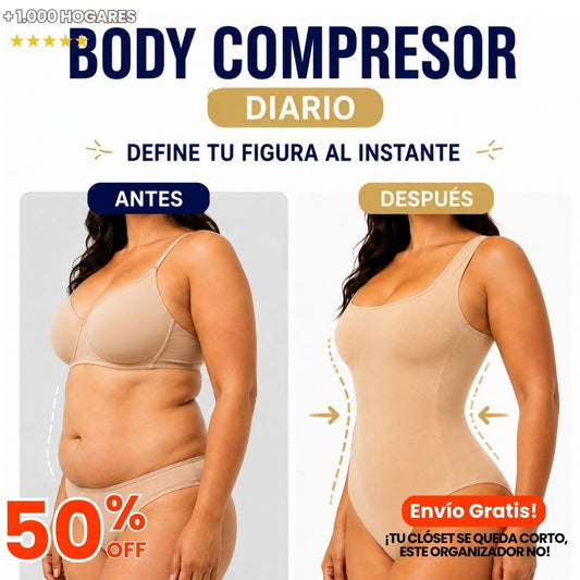 Body Compresor de Alto Control: Cintura Definida y Abdomen Plano al Instante Sin Sacrificar Comodidad