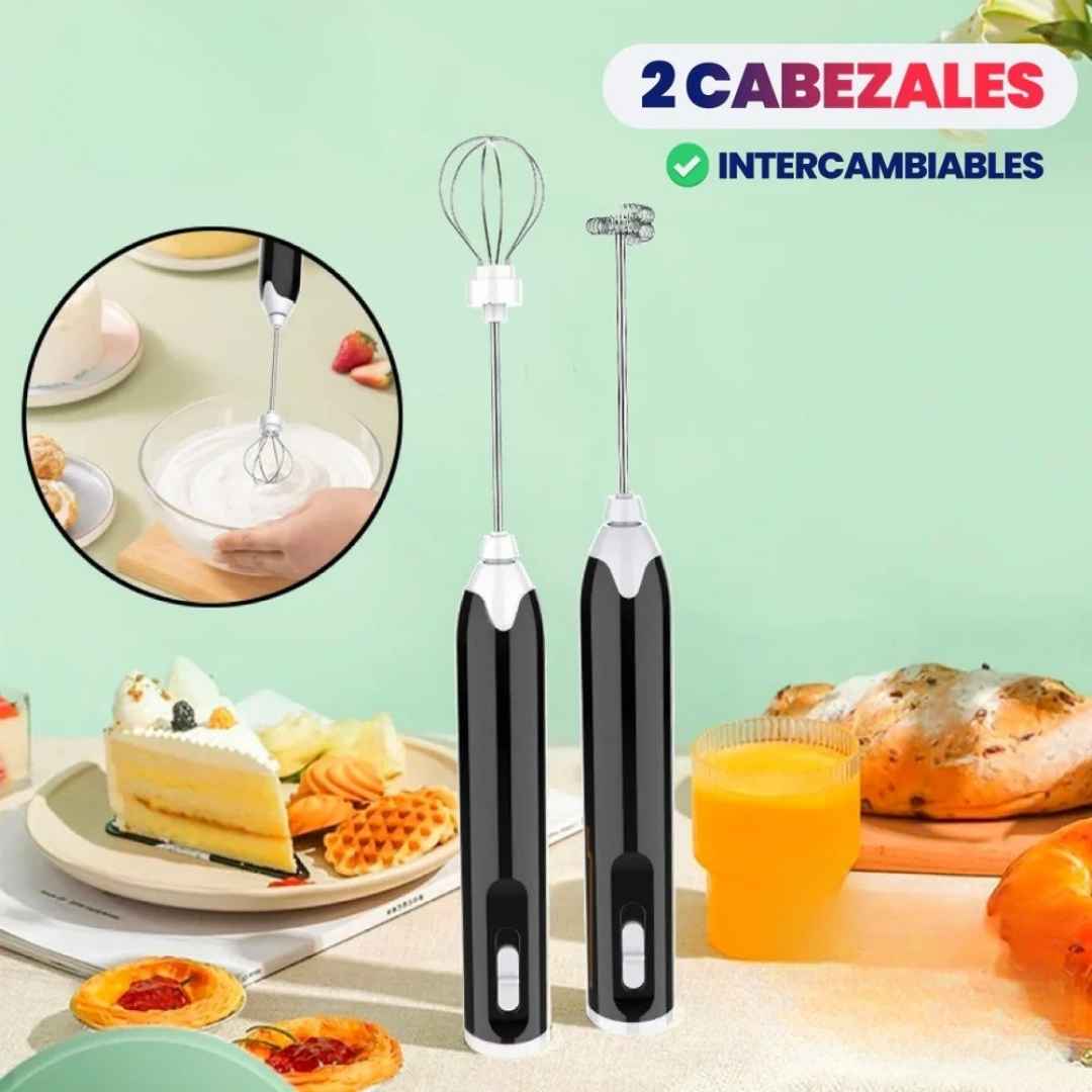 Espumador Multifuncional Inalámbrico: El Secreto para un Café Nivel Barista y Recetas Perfectas en Segundos.