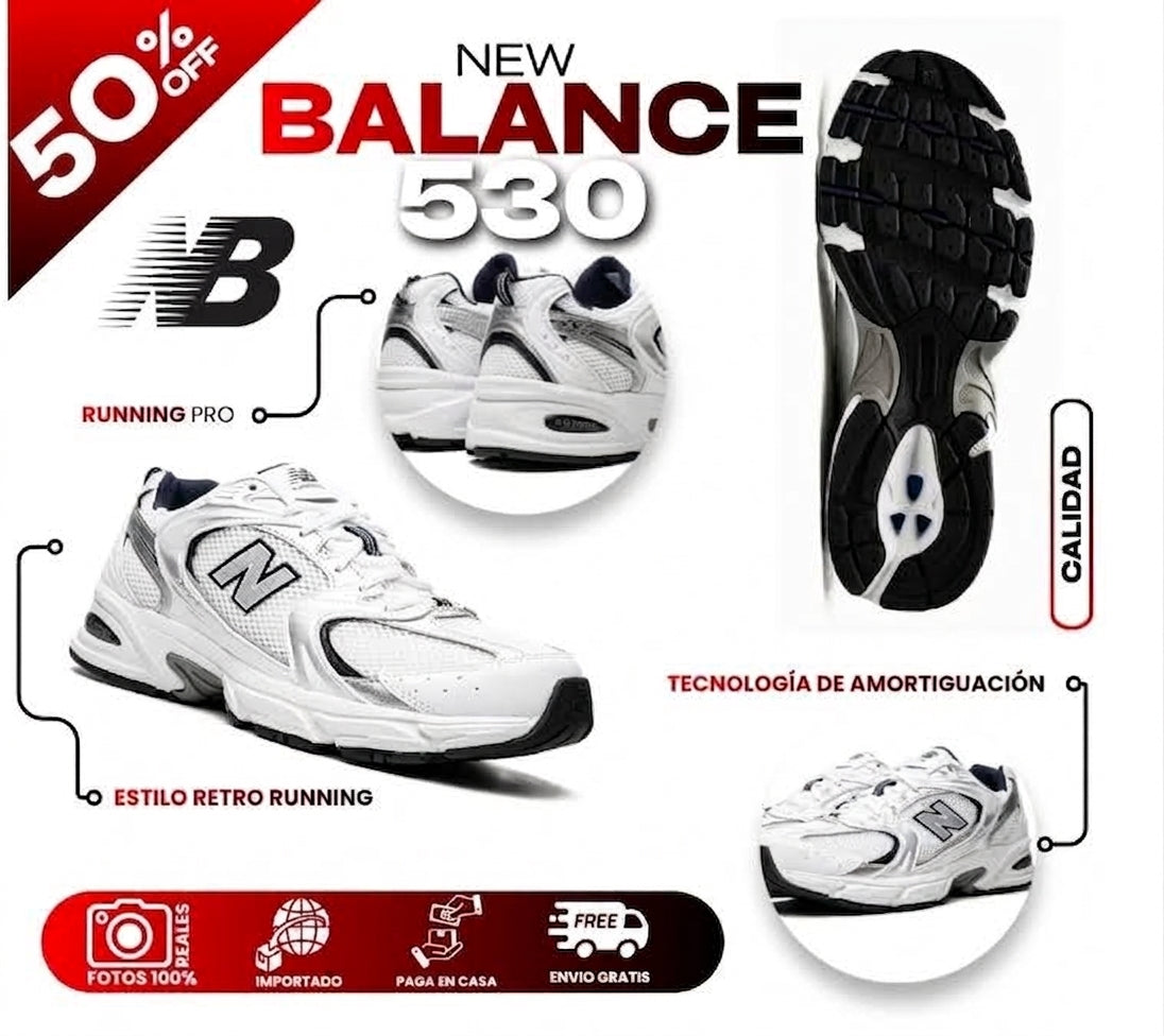 TENIS NEW BALANCE 530 UNISEX - Comodidad estilo y actitud en un solo par.