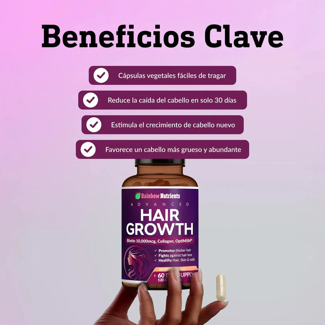 Woman's Essence: Las vitaminas naturales para un cabello fuerte, abundante y lleno de vida.