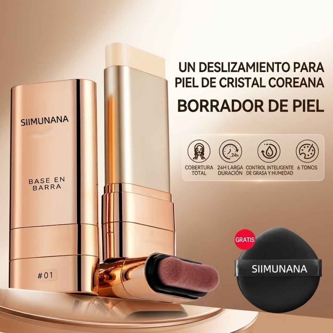 Barra Mágica 2 en 1: Base y Corrector para una Piel Chula y Radiante al Instante