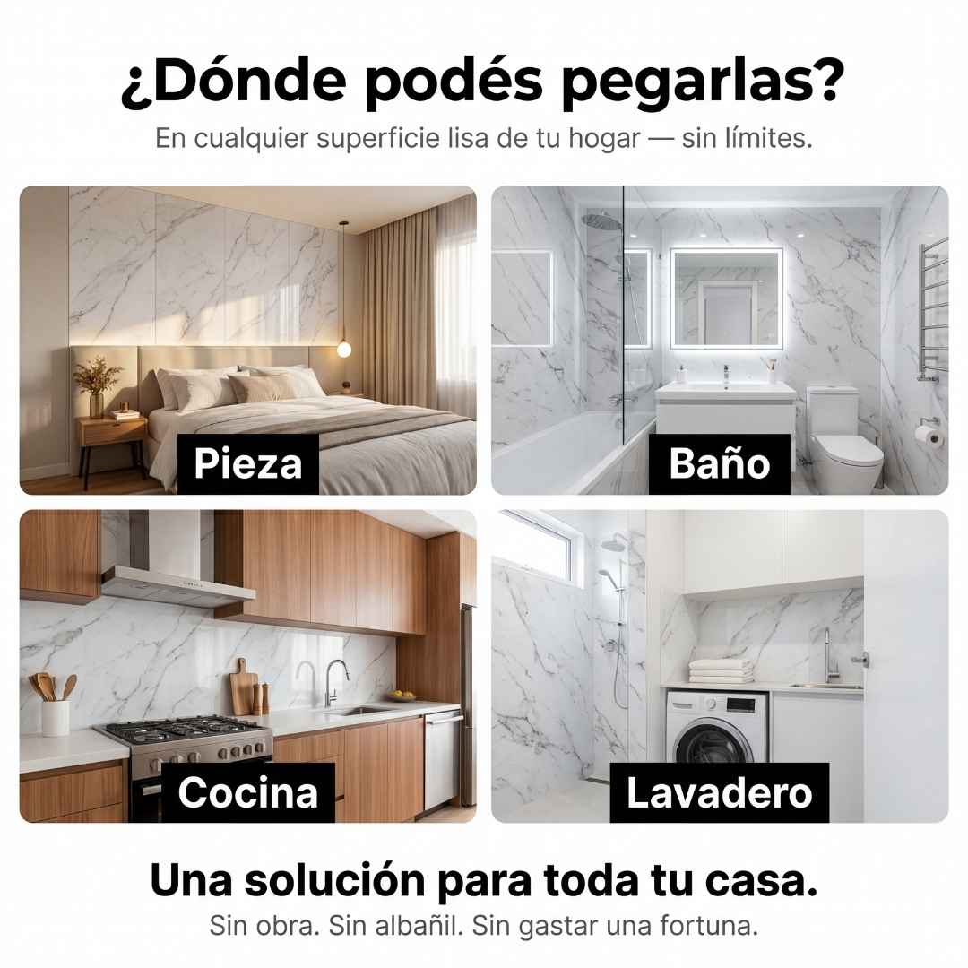 Vinilo Tipo Mármol: Renueva tu Hogar en Minutos (Sin Polvo ni Obras)