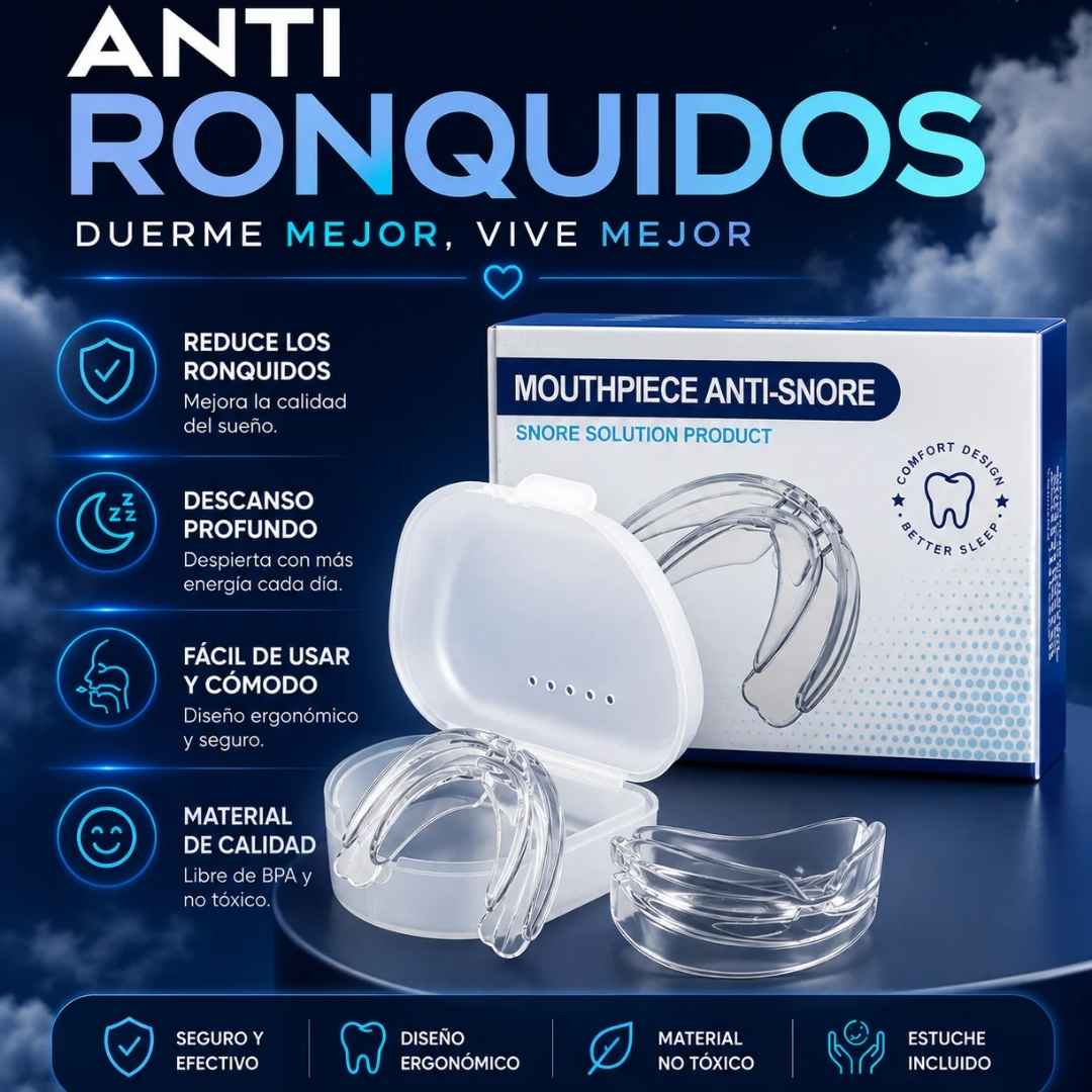 SleepGuard®️: Protector Bucal Nocturno contra Ronquidos y Bruxismo 🦷
