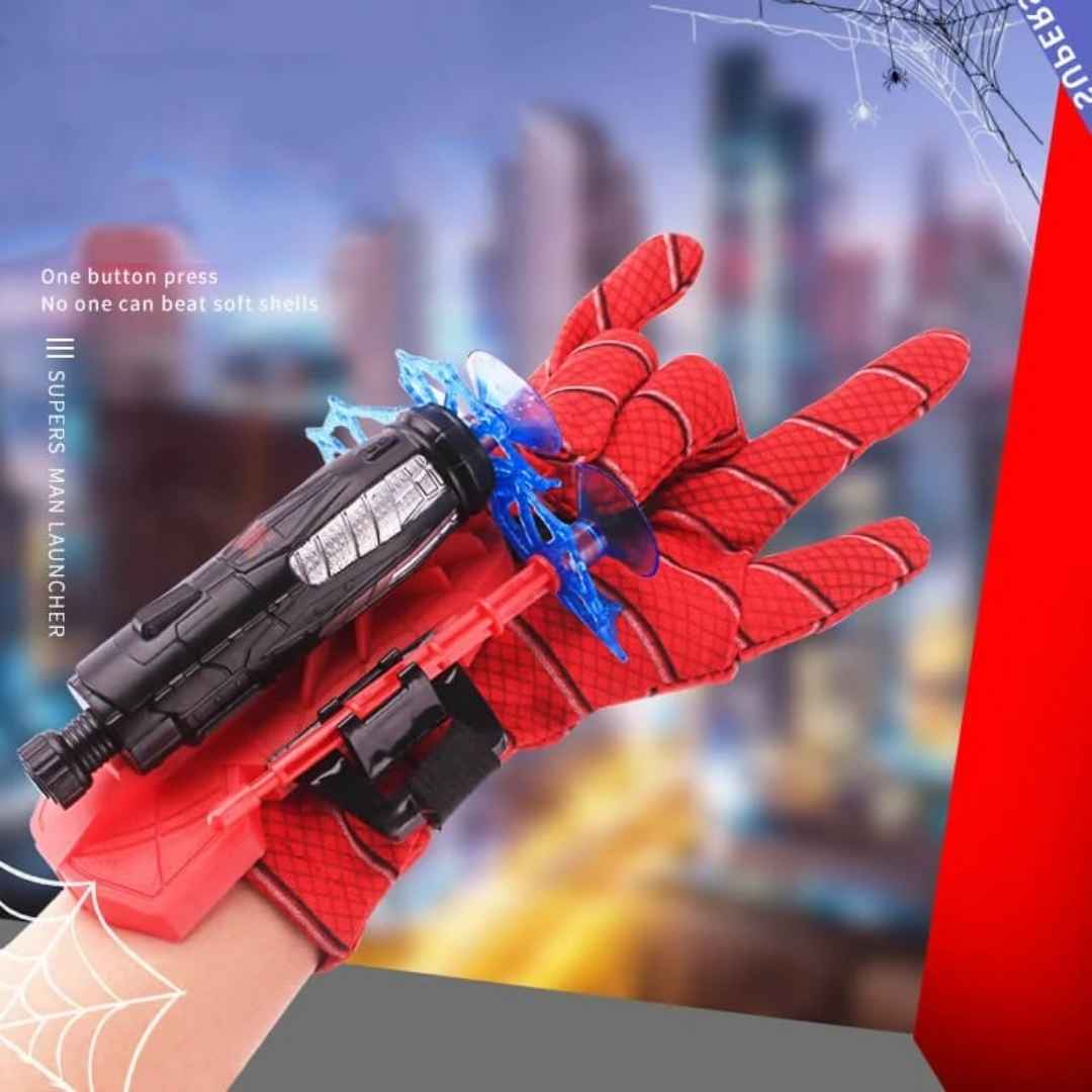 Lanzador Spider-Action®: Telarañas en casa.¡Olvidarán las pantallas al instante!