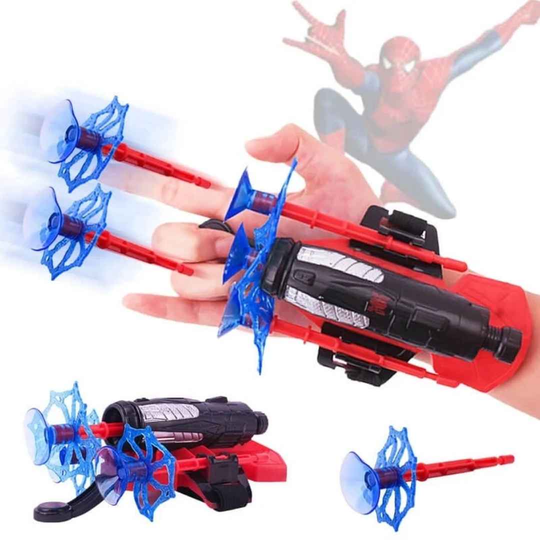 Lanzador Spider-Action®: Telarañas en casa.¡Olvidarán las pantallas al instante!