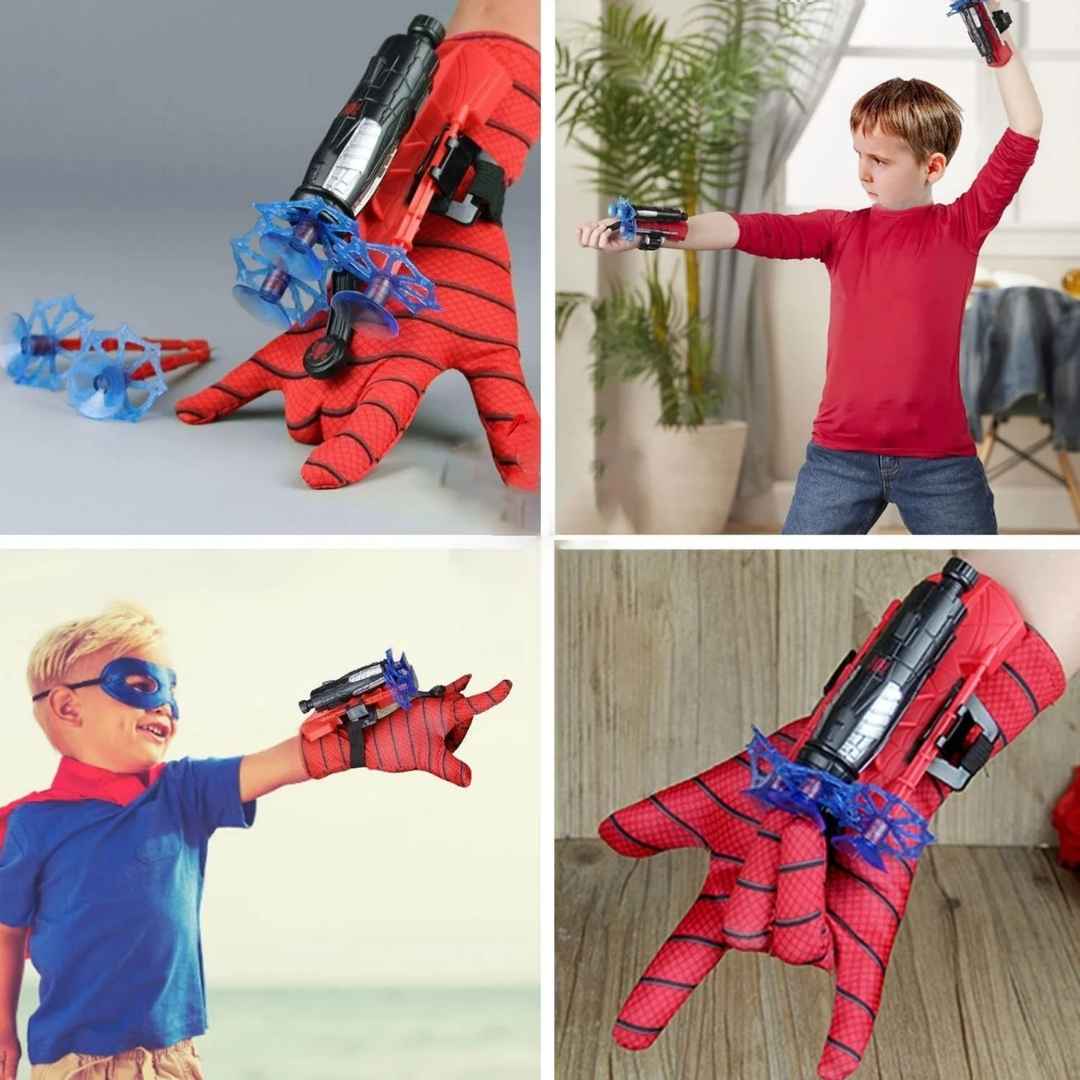 Lanzador Spider-Action®: Telarañas en casa.¡Olvidarán las pantallas al instante!