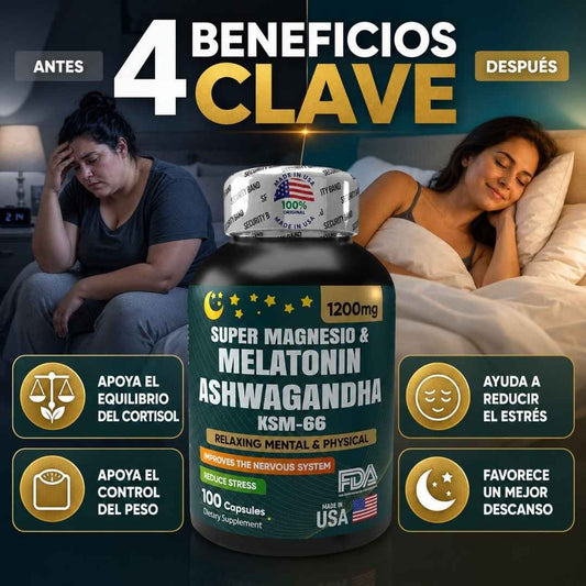 Ashwagandha KSM-66™ – Apoya el Equilibrio del Cortisol, Reduce el Estrés y Mejora tu Descanso