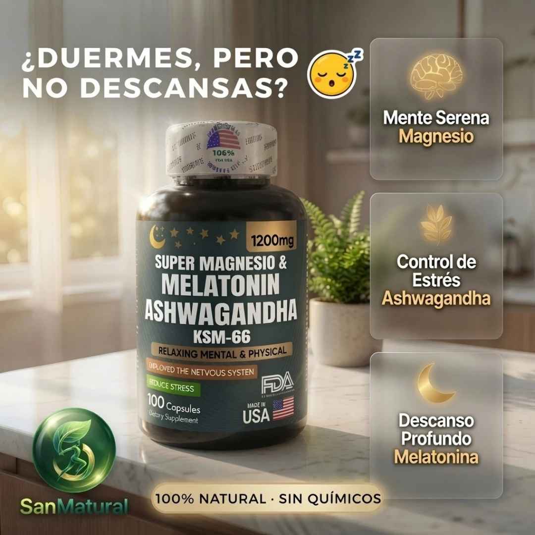 Ashwagandha KSM-66™ – Apoya el Equilibrio del Cortisol, Reduce el Estrés y Mejora tu Descanso