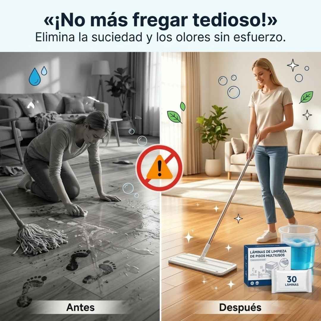 Hojitas Limpiadoras: Pisos impecables, cero estorbos.