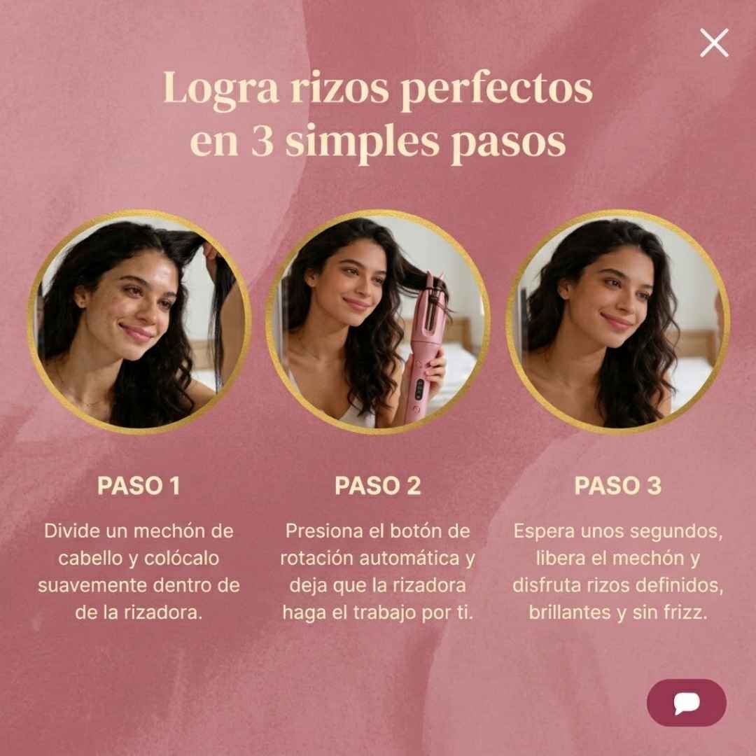 Rizadora KOVA: Riza y Ondula en Minutos sin Quemarte.