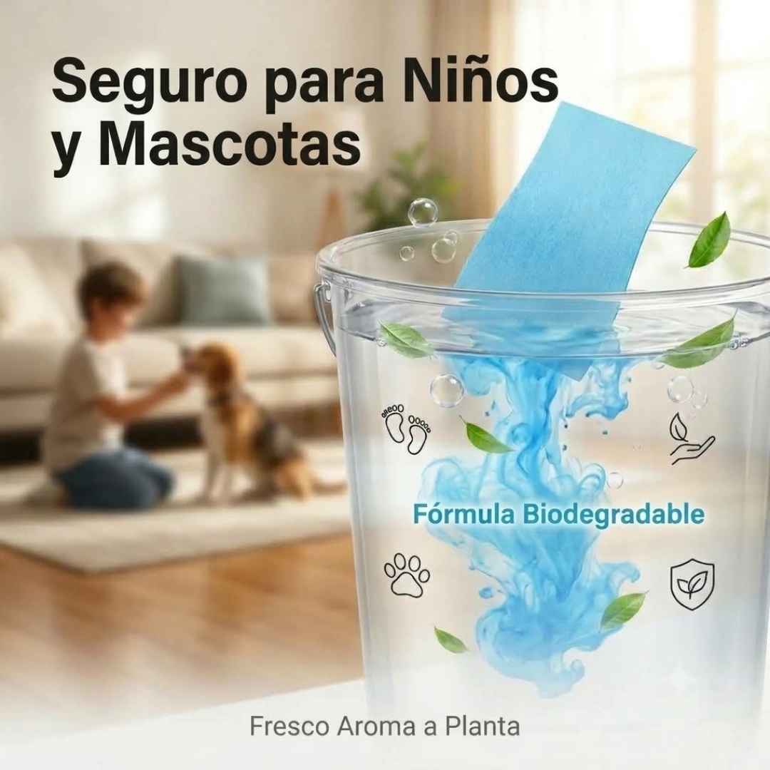 Hojitas Limpiadoras: Pisos impecables, cero estorbos.