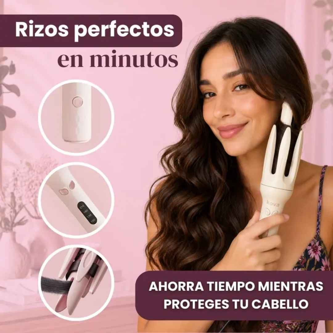 Rizadora KOVA: Riza y Ondula en Minutos sin Quemarte.