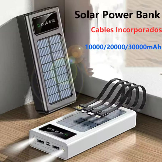 Cargador Solar Portátil Solar 4 en 1