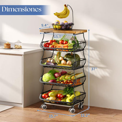 MultiRack™ – Organizador Plegable de 4 Niveles