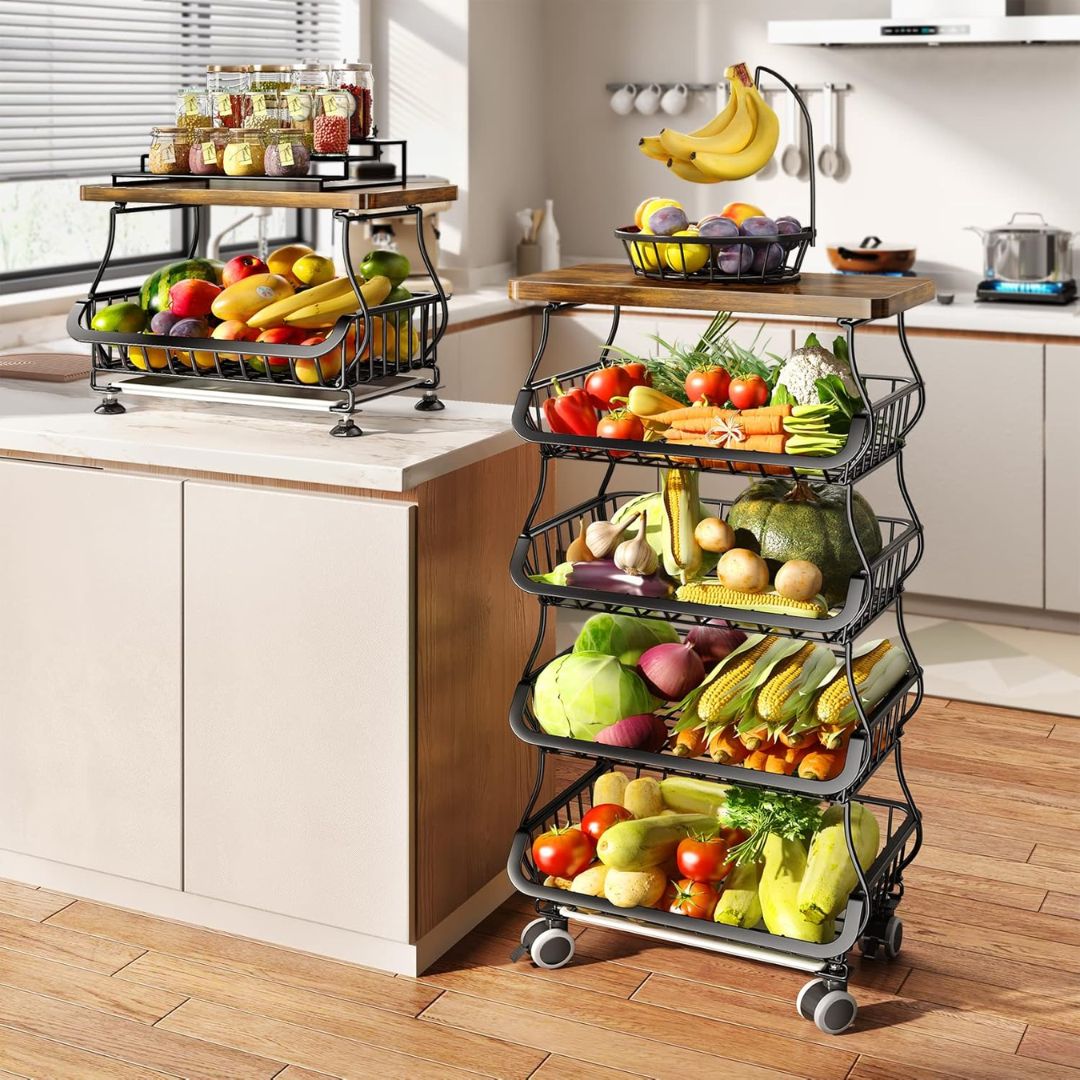 MultiRack™ – Organizador Plegable de 4 Niveles