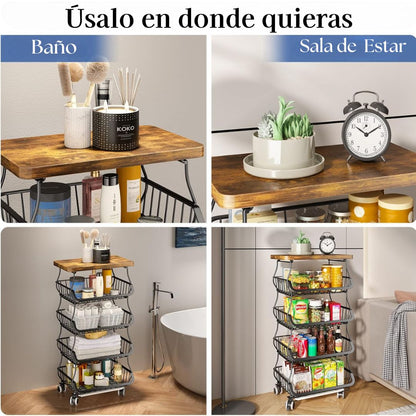 MultiRack™ – Organizador Plegable de 4 Niveles