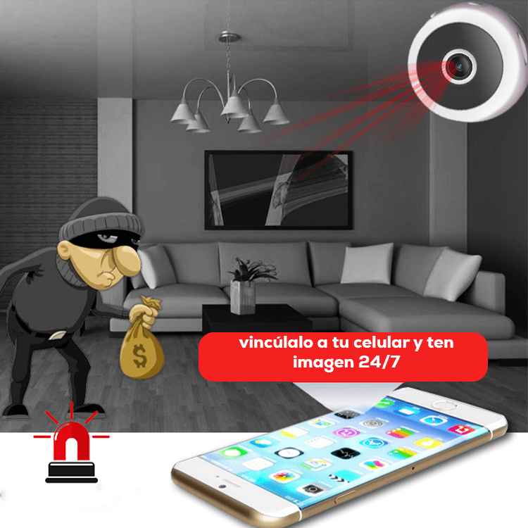 Mini Cámara de Vigilancia Invisible 1080P – Protección Inteligente Día y Noche