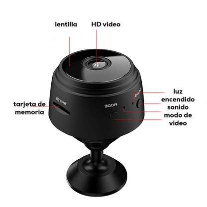 Mini Cámara de Vigilancia Invisible 1080P – Protección Inteligente Día y Noche