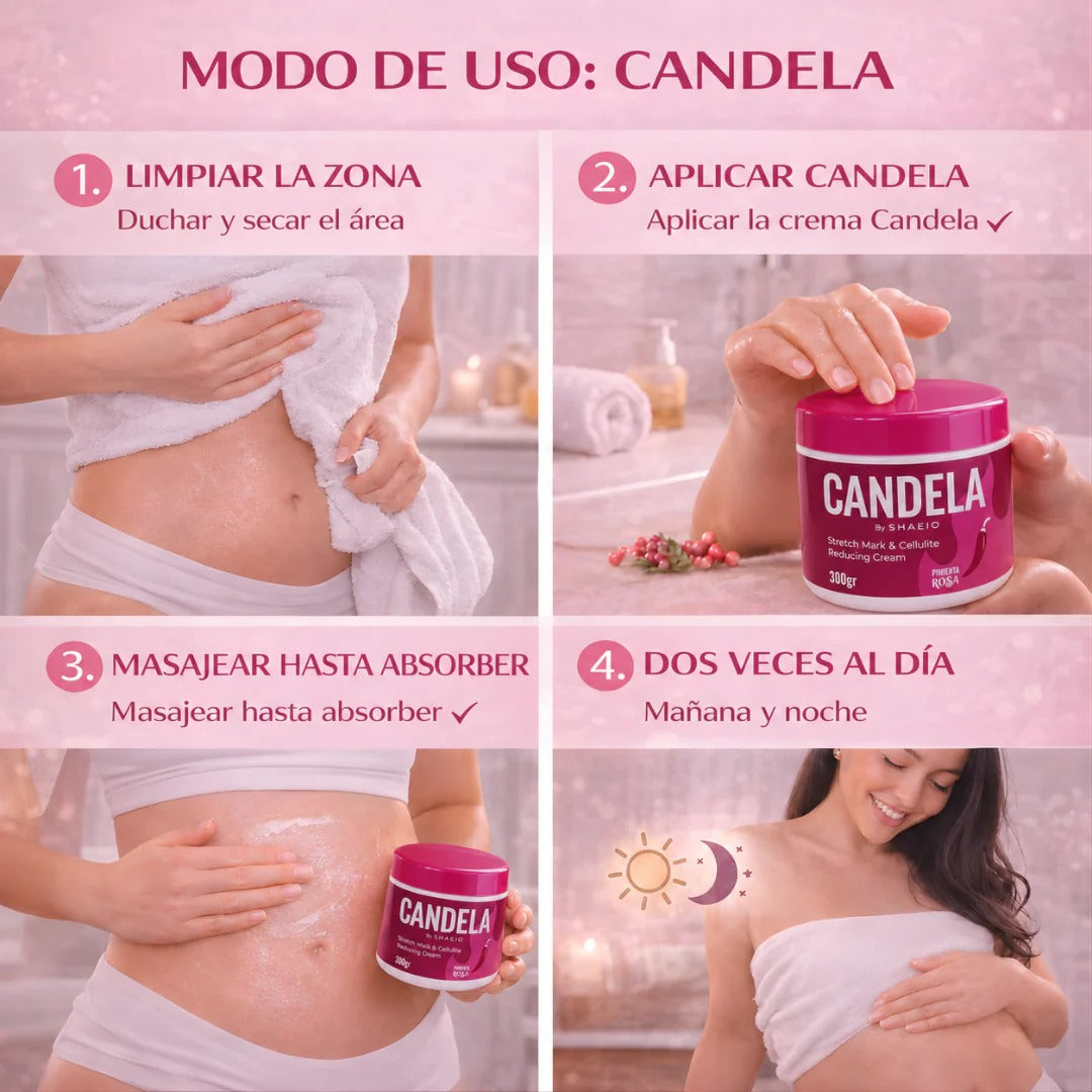 CANDELA CREAM – Firmeza visible, piel renovada y cuidado profundo desde la primera aplicación