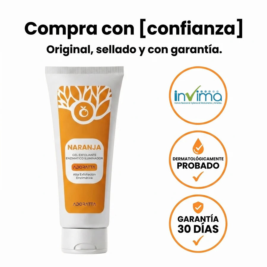 Exfoliante de Naranja: Renueva y unifica el tono de tu piel.