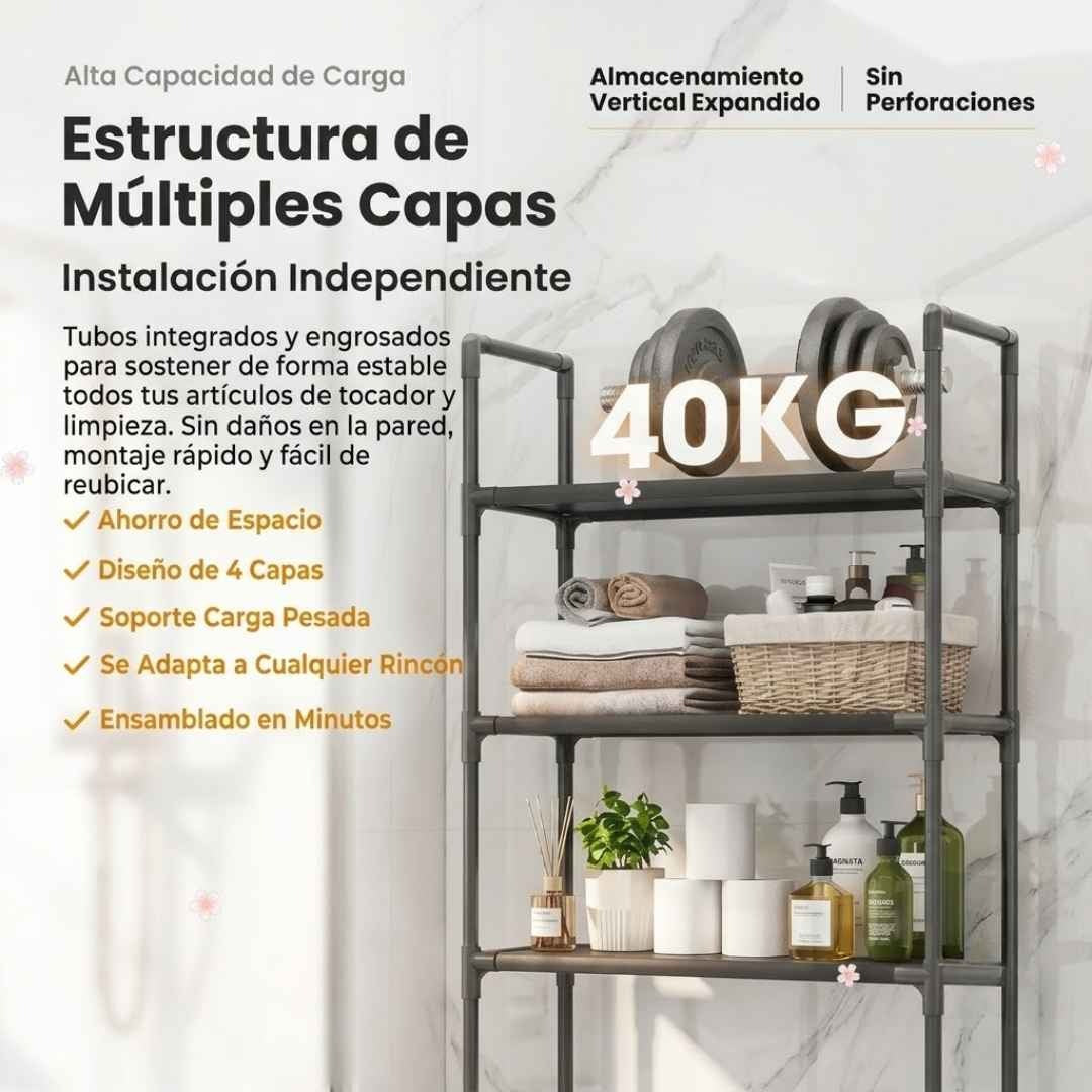 Organizador Para Baño - Tu Espacio en Orden y Con Estilo