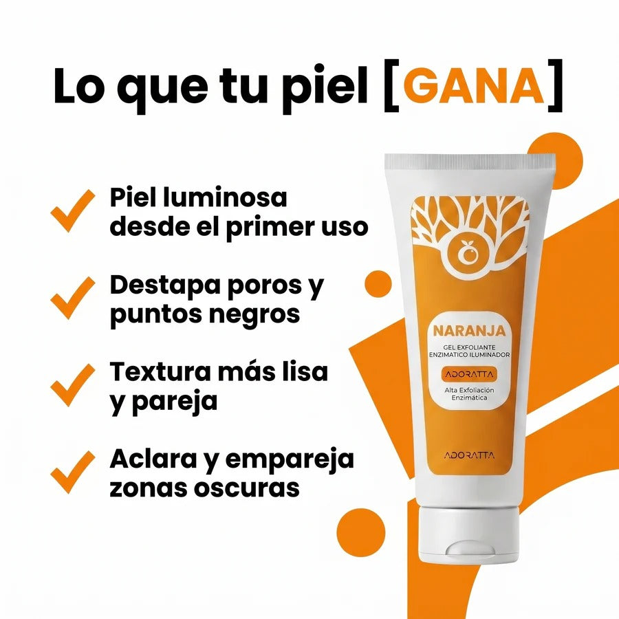 Exfoliante de Naranja: Renueva y unifica el tono de tu piel.