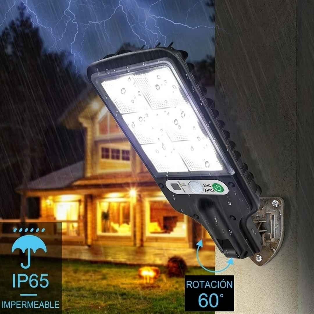 Lampara Reflector Led Con Panel Solar