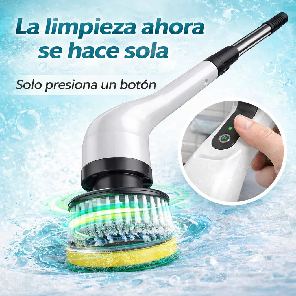 Cepillo de Limpieza Eléctrico Inalámbrico 9 en 1: Deja Tu Casa Brillando Sin Frotar Ni Cansarte.