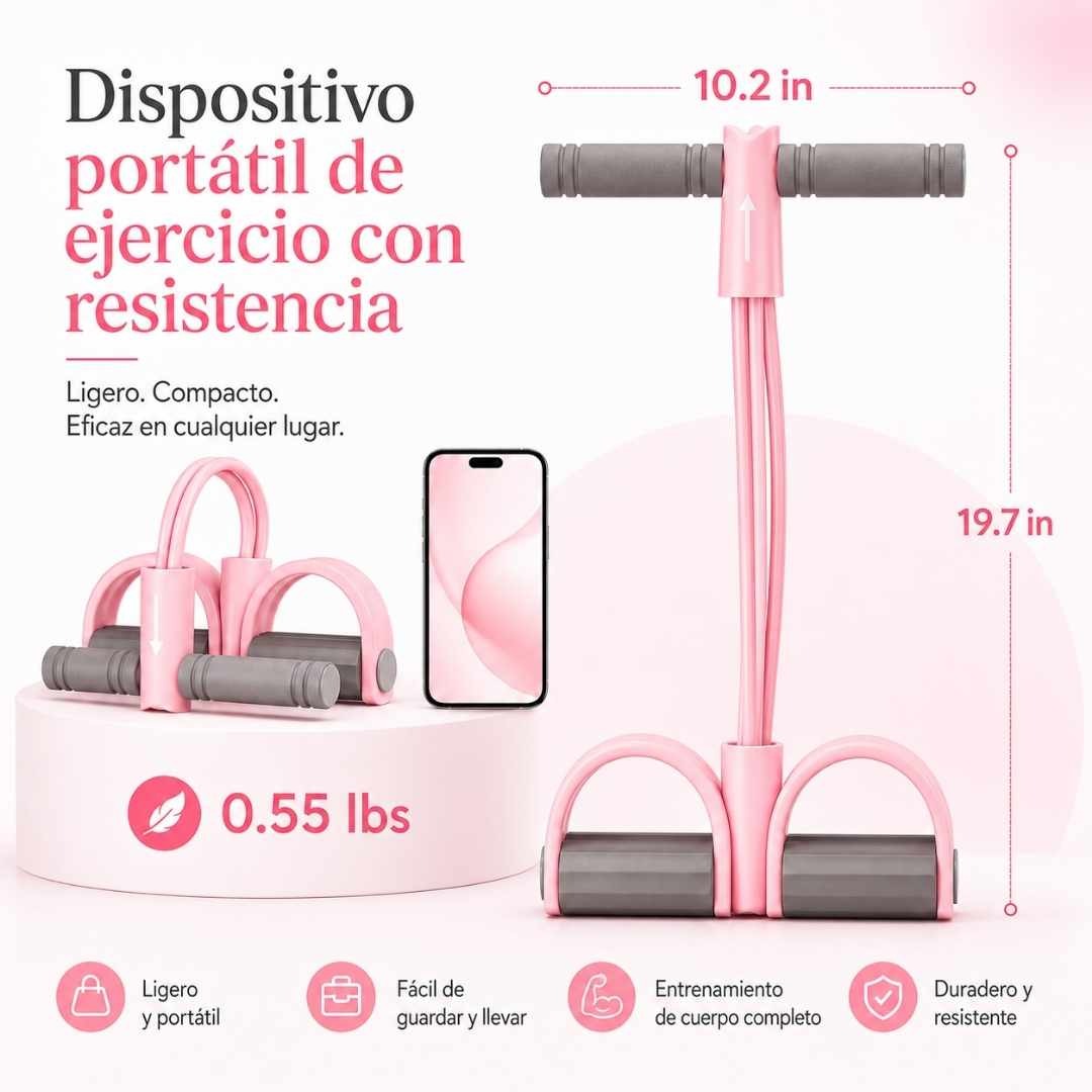 BANDA ELÁSTICA BODY TRIMMER PULL REDUCER - RESULTADOS REALES, A TU RITMO Y DESDE CASA