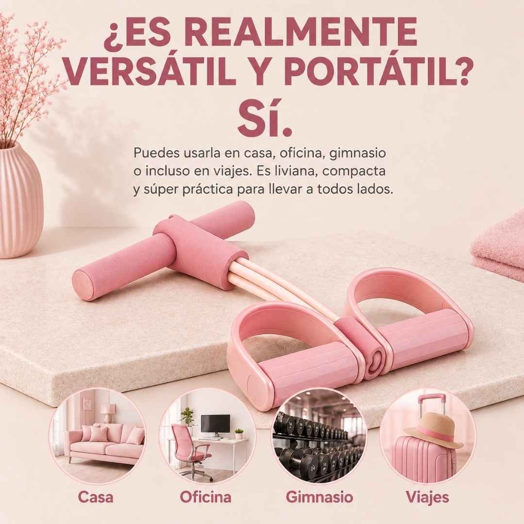 BANDA ELÁSTICA BODY TRIMMER PULL REDUCER - RESULTADOS REALES, A TU RITMO Y DESDE CASA