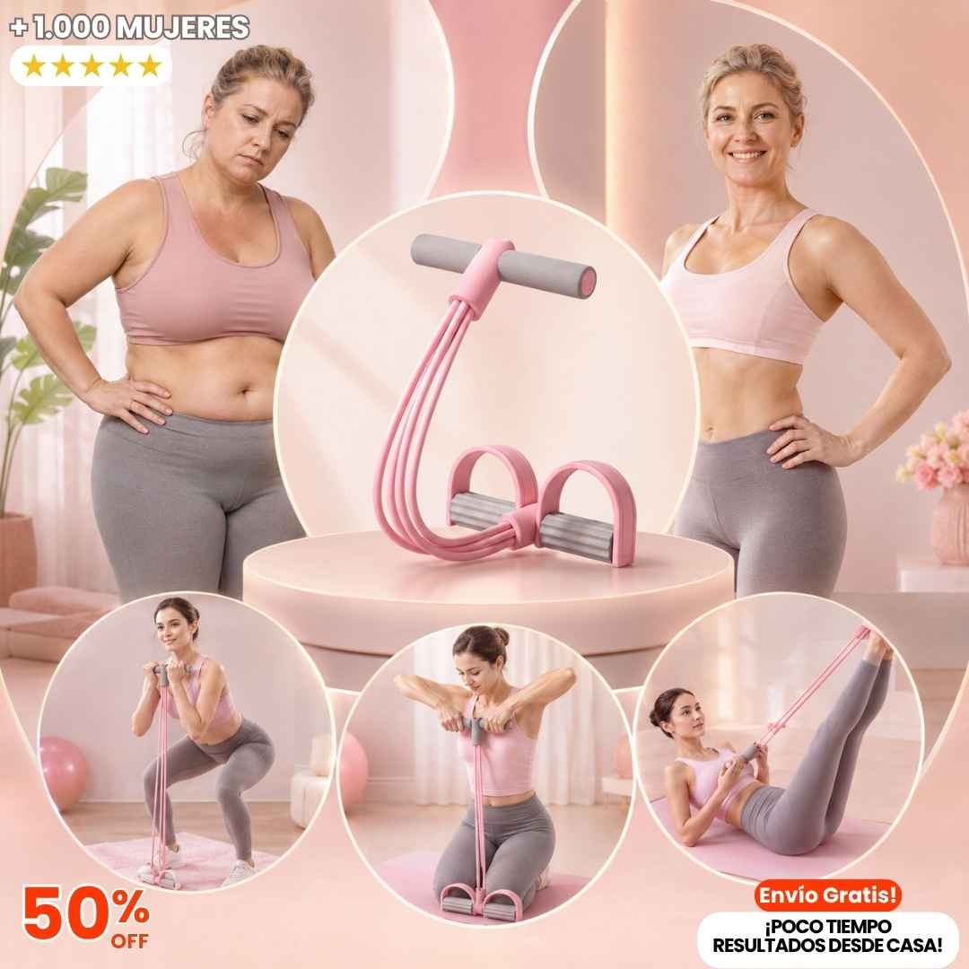 BANDA ELÁSTICA BODY TRIMMER PULL REDUCER - RESULTADOS REALES, A TU RITMO Y DESDE CASA