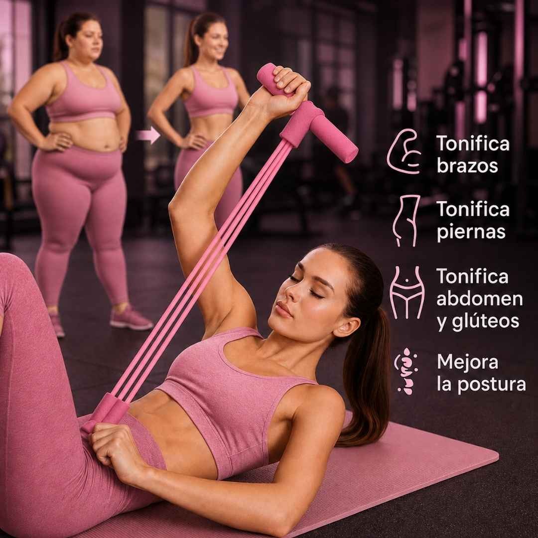 BANDA ELÁSTICA BODY TRIMMER PULL REDUCER - RESULTADOS REALES, A TU RITMO Y DESDE CASA